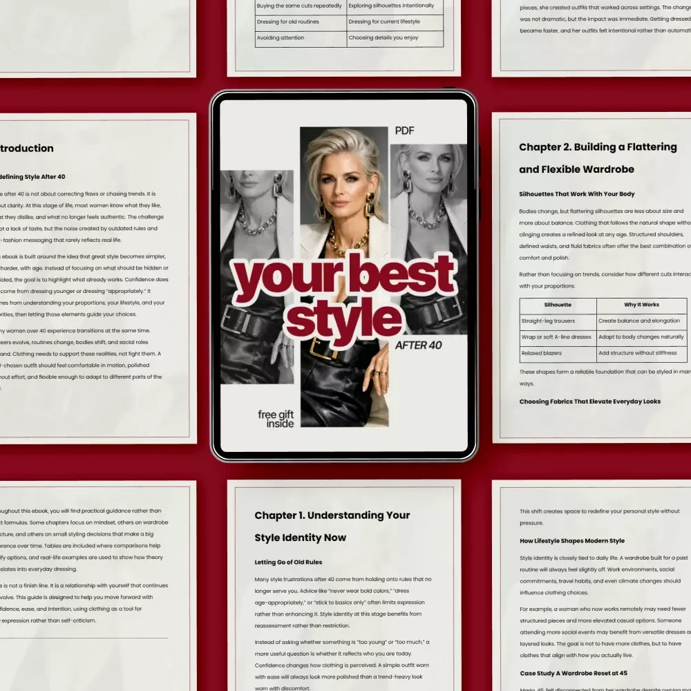 Your Best Style After 40 – Practical Style Tips for Women Over 40 | Confidence-Boosting Wardrobe Guide eBook