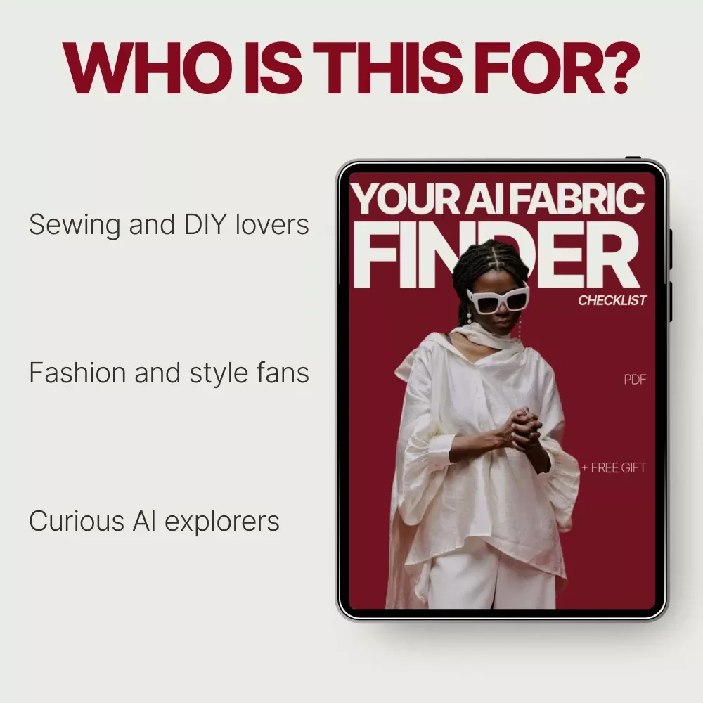 Your AI Fabric Finder Checklist | Smart Sewing & Thrifting Guide Using ai to identify fabrics from a photo