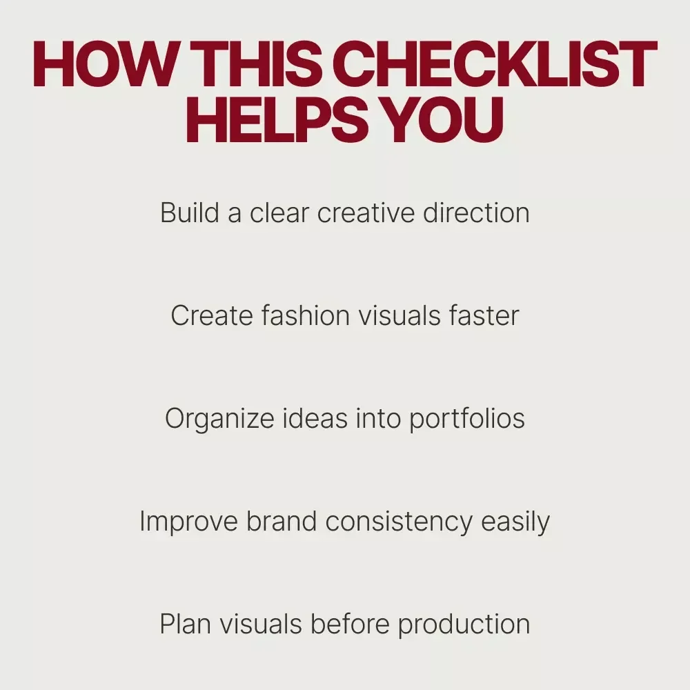 Building a Virtual Fashion Portfolio with AI – Digital Checklist for Creators | AI to Create a Virtual Fashion Portfolio Guide