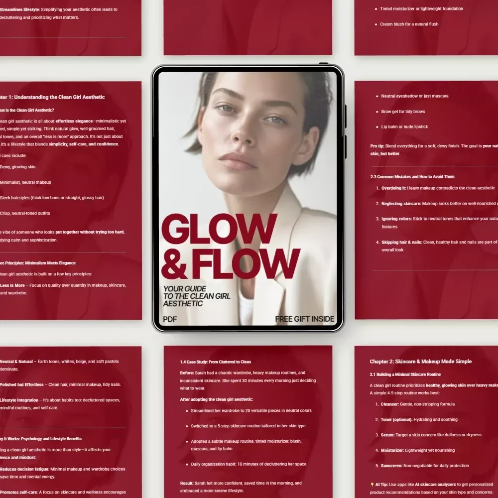 Glow & Flow: Your Guide to the Clean Girl Aesthetic | How to Achieve the Clean Girl Aesthetic with Simple Skincare, Style & Lifestyle Habits