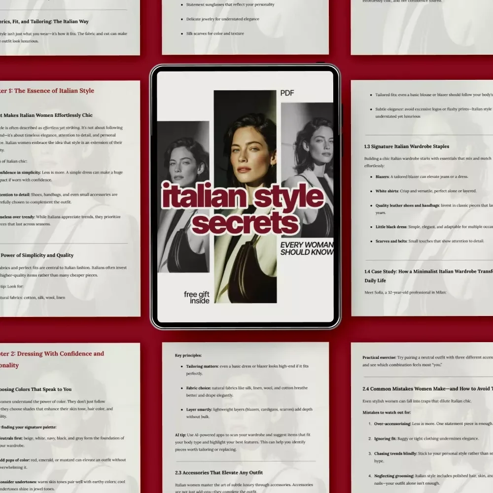 Italian Style Secrets Every Woman Should Know | Elegant Guide to Italian Style Secrets for Women | Timeless Chic, Confidence & Everyday Italian Fashion