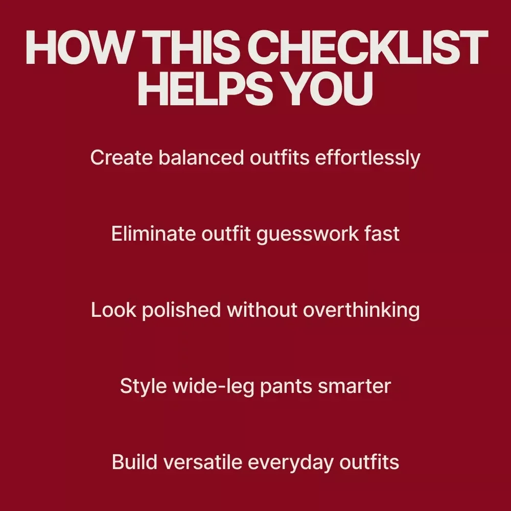 Wide-Leg Pants Made Easy | Digital Styling Guide, Outfit Guide for Wide-Leg Pants, Everyday & Workwear Fashion Download