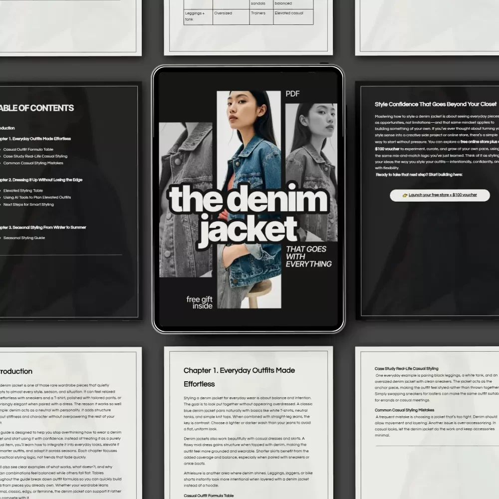 The Denim Jacket That Goes With Everything | A Practical Guide on how to style a denim jacket with everything for Everyday, Elevated & Seasonal Looks