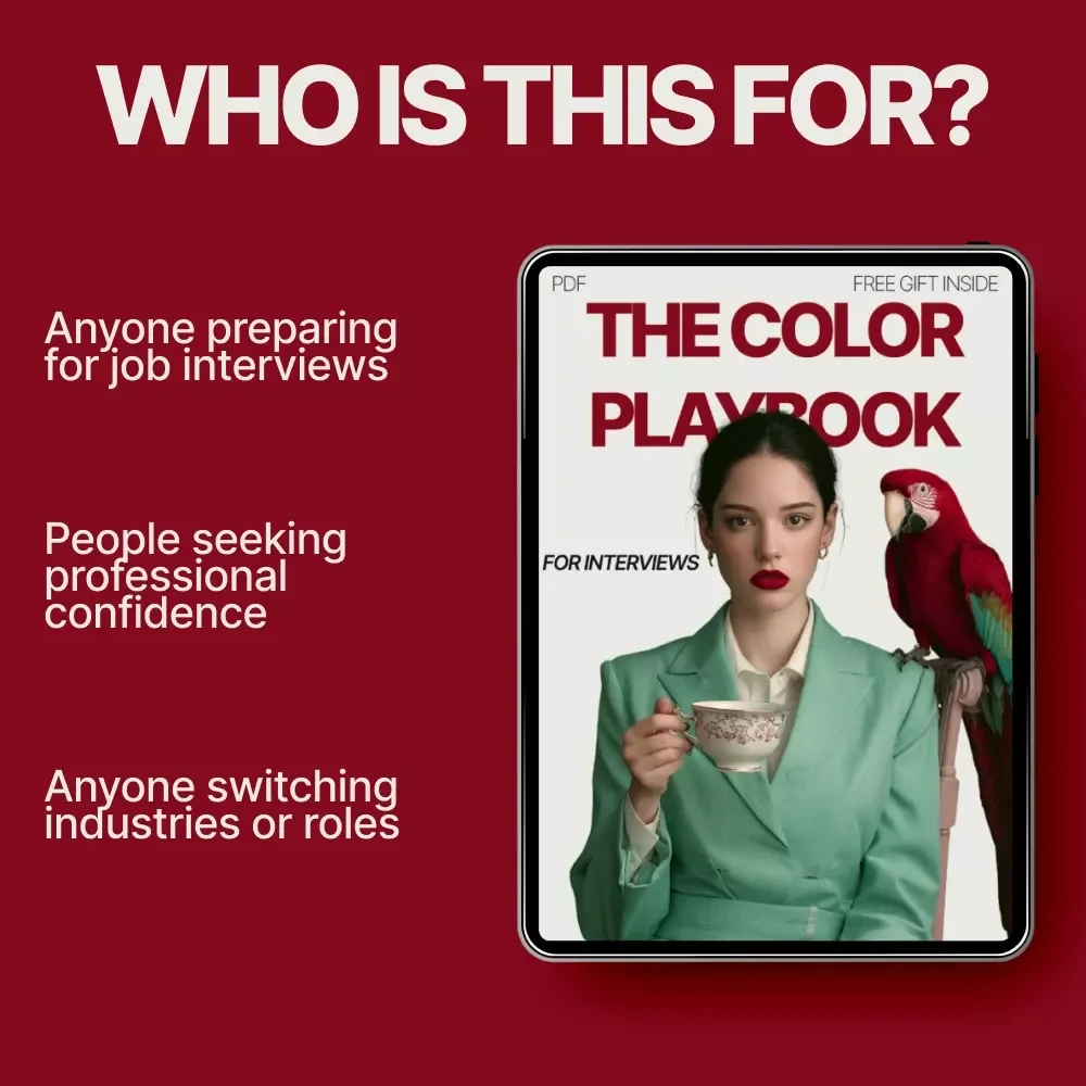 The Color Playbook for Interviews | Ebook Guide on What Colors to Wear for Interviews | Smart Outfit Strategy for Job Seekers