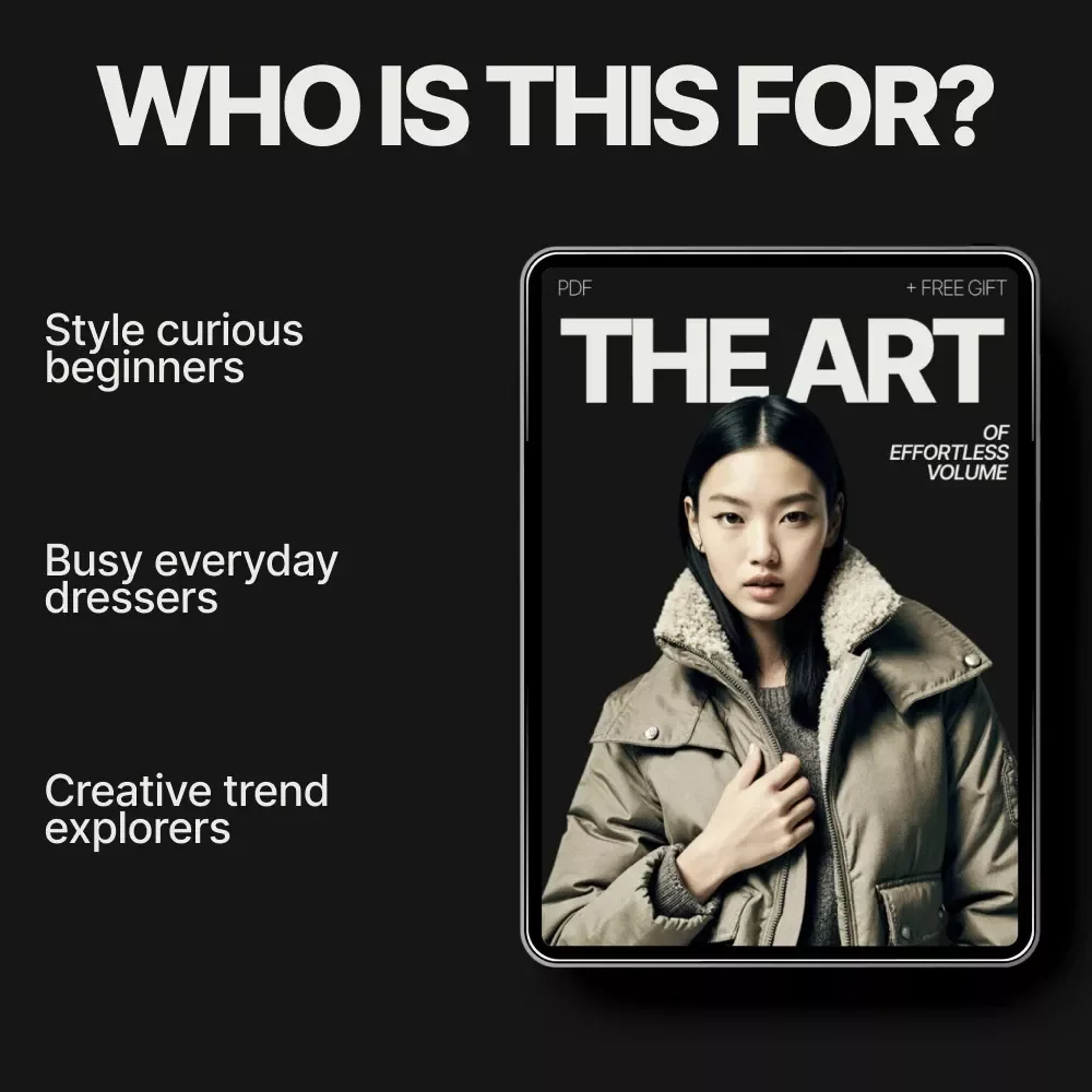 The Art of Effortless Volume – Ebook Guide on How to Style Oversized Jackets and Coats | Modern Layering, Proportion & Everyday Outerwear Styling