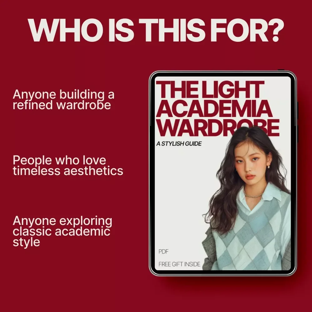 The Light Academia Wardrobe: A Stylish Guide | Light Academia Outfit Ideas, Elegant Capsule Style Guide, Digital Fashion Download