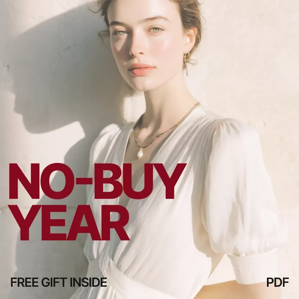 Your No-Buy Year Checklist | Digital Download Wardrobe Reset Guide, No-Buy Year Planner, Sustainable Fashion Checklist, Minimalist Clothing Challenge