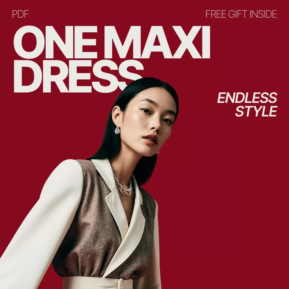 One Maxi Dress Endless Style | Ebook Guide on how to style a maxi dress for casual and formal | Versatile Outfit Styling & Capsule Wardrobe Digital Download