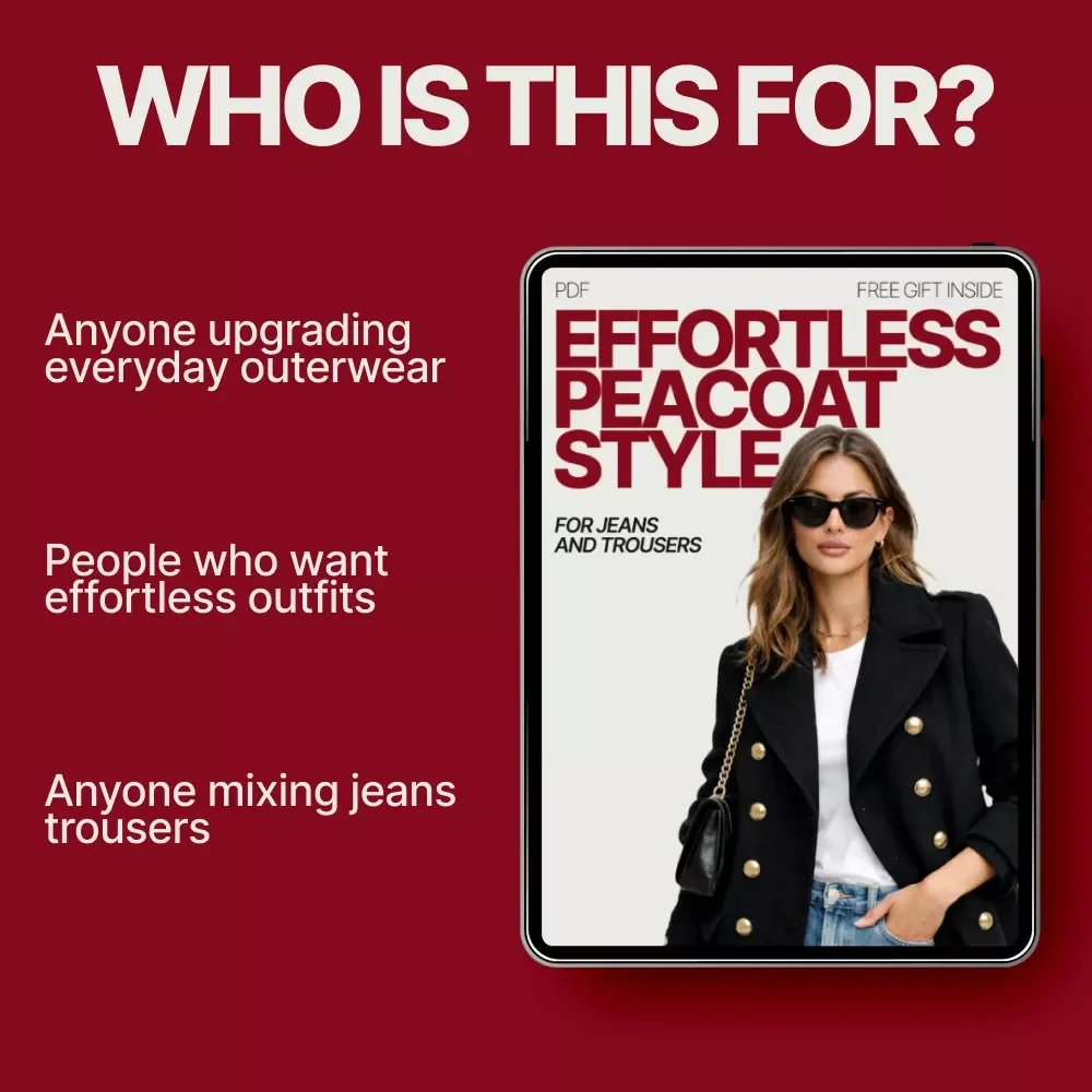 Effortless Peacoat Style for Jeans and Trousers – How to Style a Peacoat with Trousers and Jeans | Men’s & Women’s Outfit Guide eBook