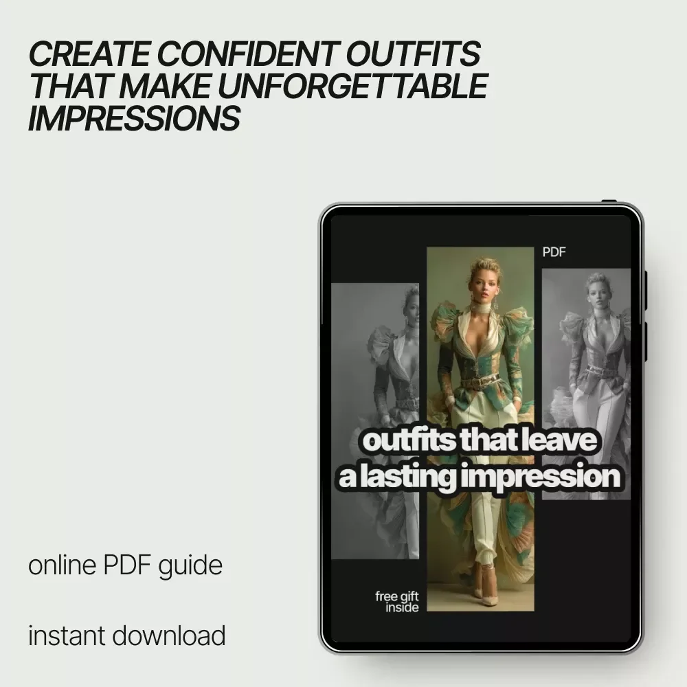 Outfits That Leave a Lasting Impression – Digital Style Guide, Personal Branding Fashion eBook, First Impression Outfit Checklist, AI Styling Guide