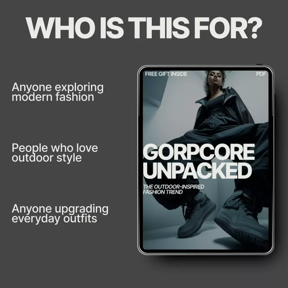 Gorpcore Unpacked: The Outdoor-Inspired Fashion Trend – Complete Guide to what is gorpcore style, Wardrobe Building, Styling Tips & Future of Gorpcore