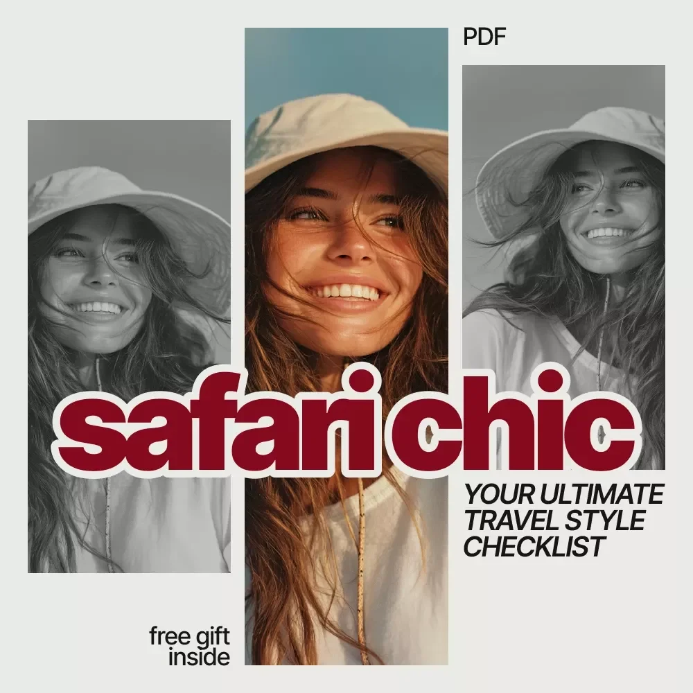 Safari Chic: Your Ultimate Travel Style Checklist | Safari Packing Guide for Effortless Travel Style for a Safari Trip | Digital Download