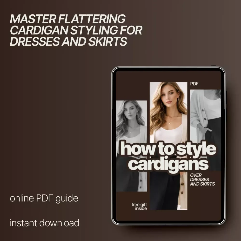 How to Style Cardigans Over Dresses and Skirts | eBook Guide to Effortless Layering, Everyday Outfits & Polished Looks