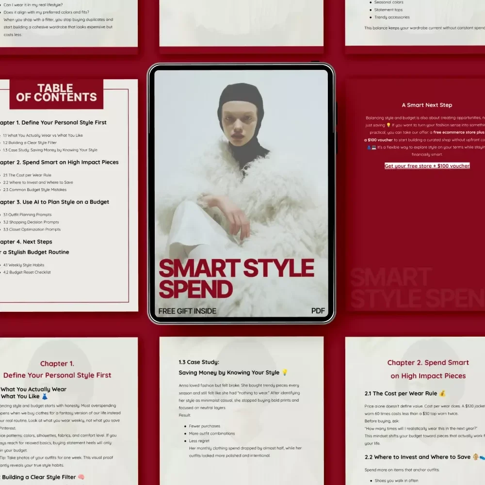Smart Style Spend – A Practical Style Guide on How to Balance Style and Budget Effectively | Digital Download for Smarter Fashion Spending
