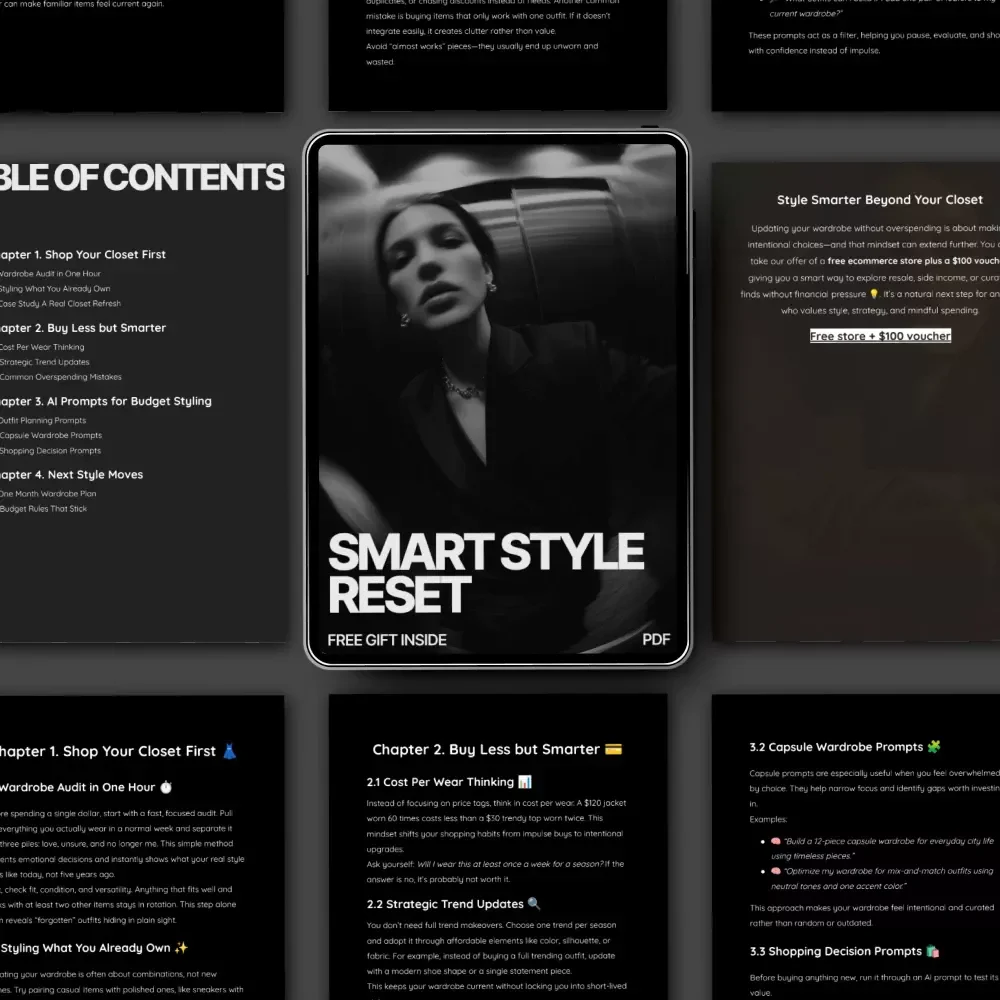 Smart Style Reset – A Budget-Friendly Wardrobe Guide for How to Update Wardrobe Without Overspending | Digital Style Reset Guide