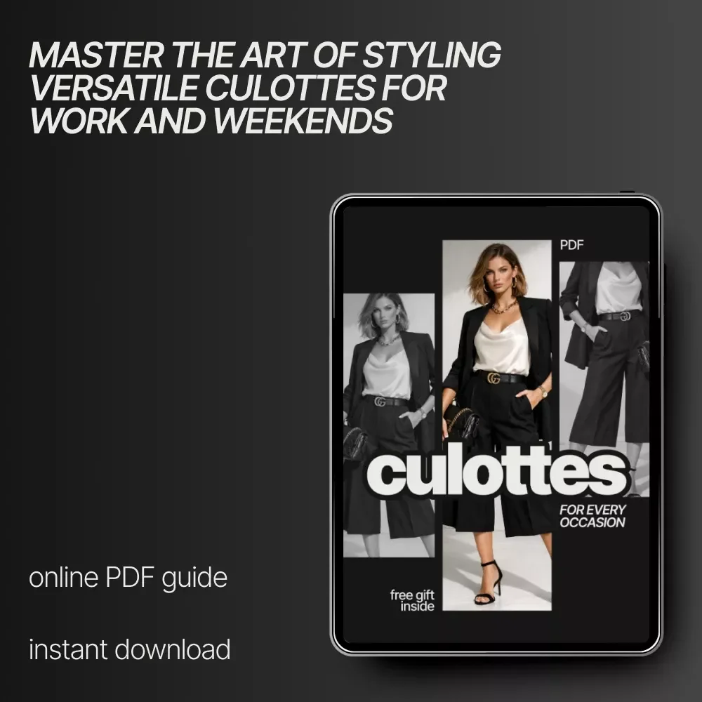 Culottes for Every Occasion: Digital Style Guide | How to Style Culottes for Work and Weekends