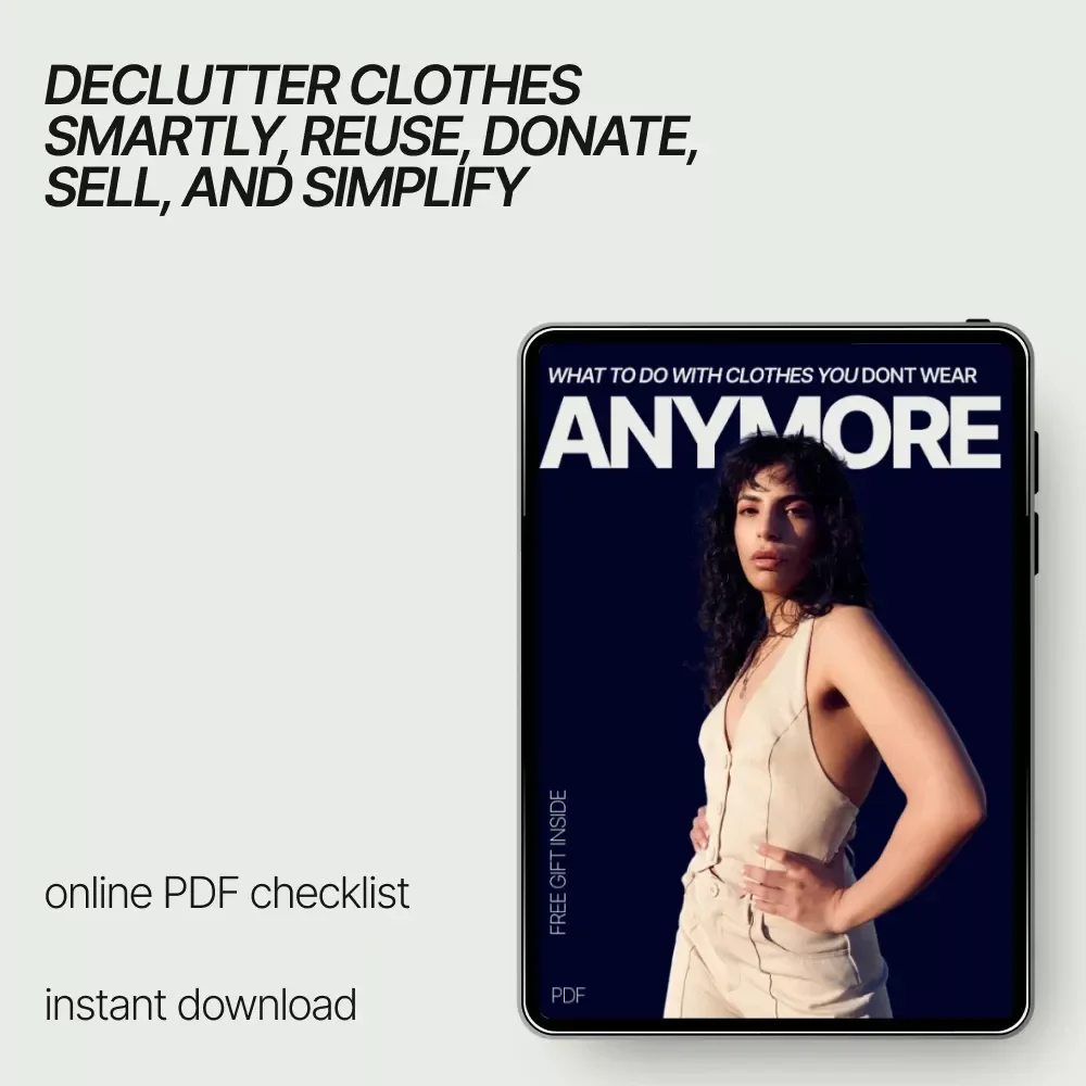 What to Do With Clothes You Don’t Wear Anymore – Simple Decluttering & Closet Clean-Out Checklist | Digital Download