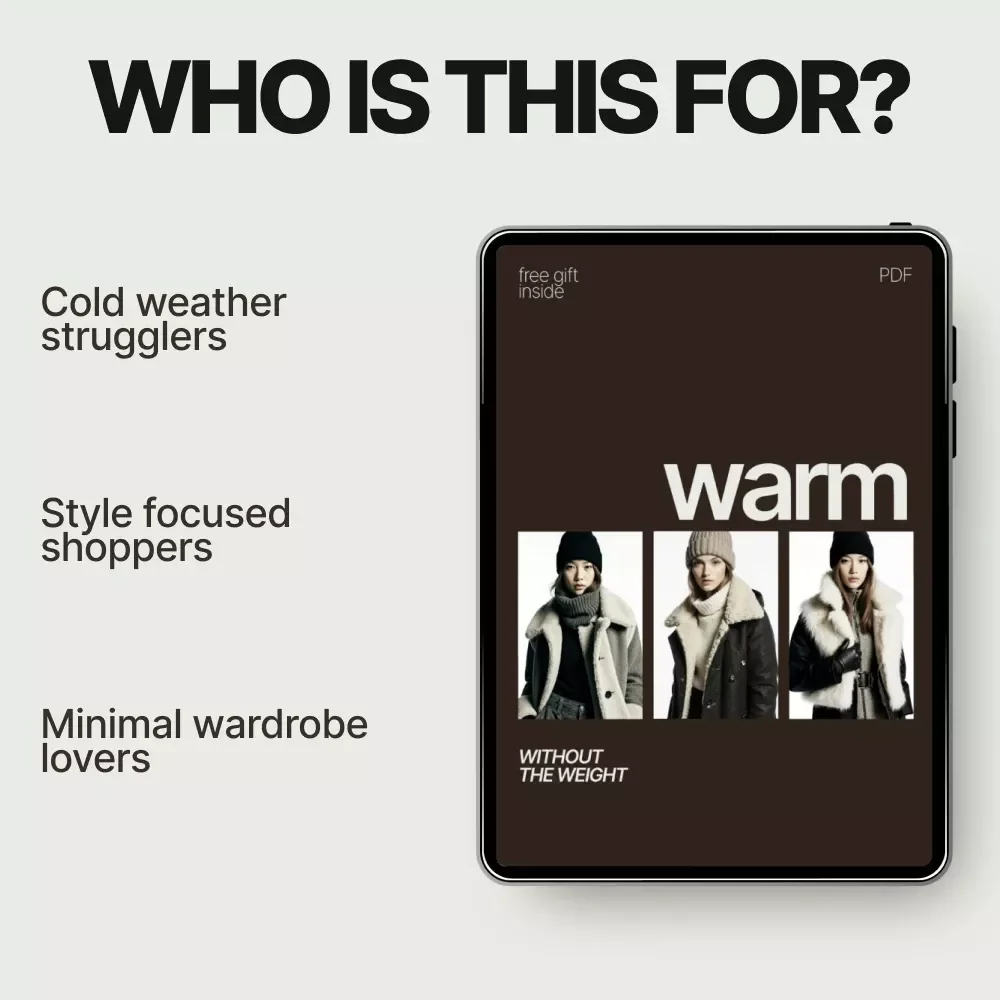Warm Without the Weight – A Smart Winter Styling Ebook | How to Style Winter Layers Without Bulk Guide