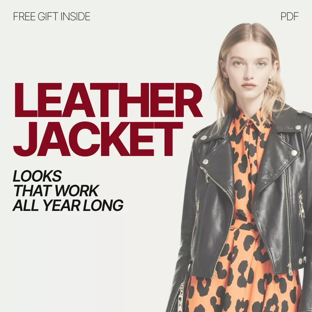 Leather Jacket Looks That Work All Year Long – Checklist for How to Style a Leather Jacket for Different Seasons, Year-Round Outfit Styling Guide, Digital Download