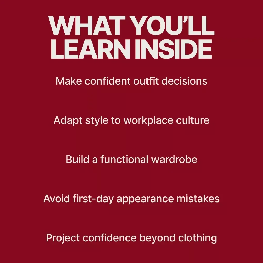 Your Ultimate Guide to Corporate Style | Professional Workwear Guide for Graduates & First-Time Employees – What to Wear to Your First Corporate Job