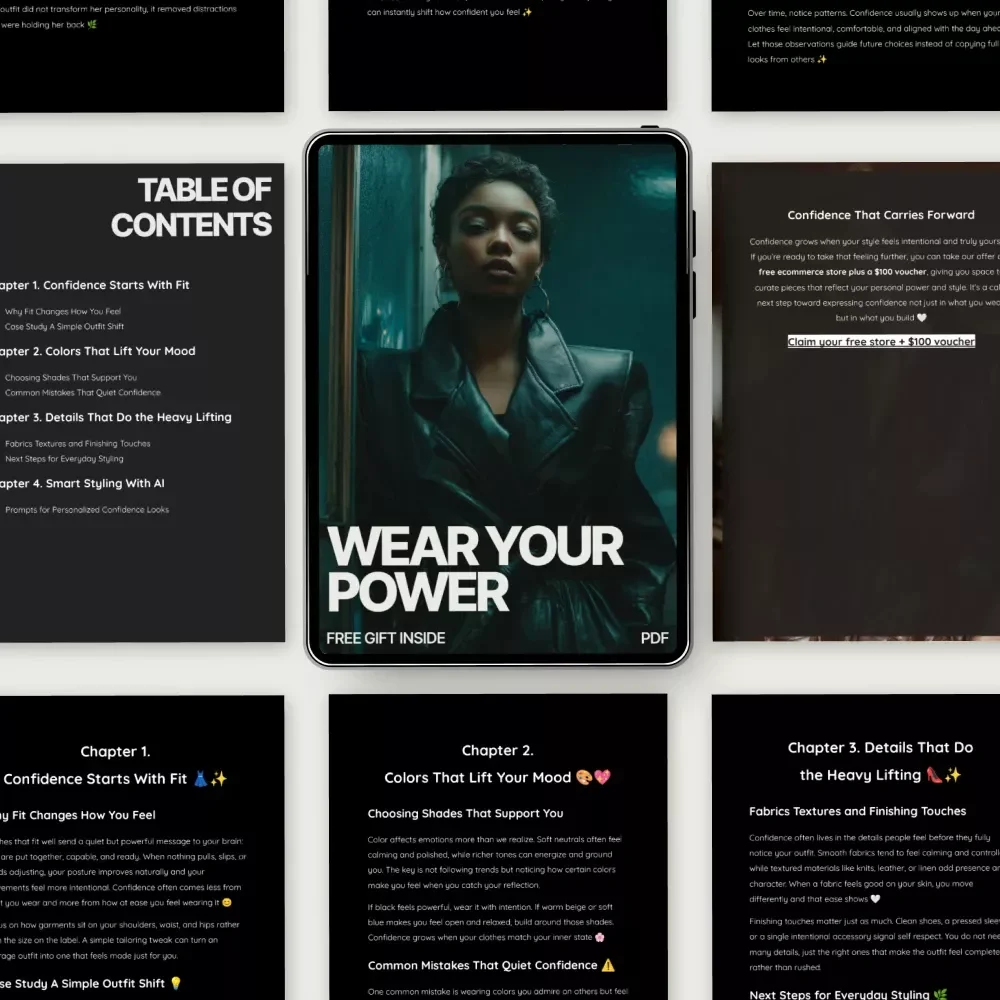 Wear Your Power – Confidence Styling Guide | What to Wear to Boost Confidence | Digital Download