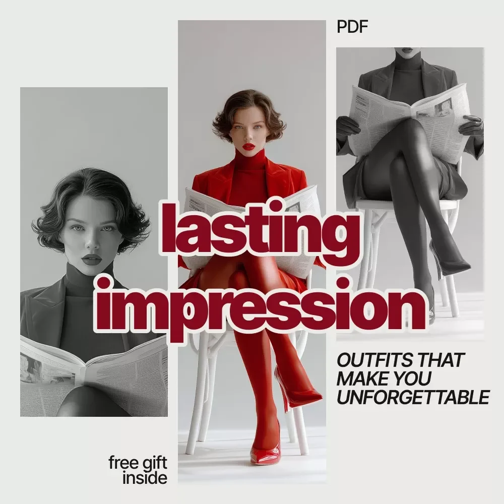 Outfits That Leave a Lasting Impression – Digital Style Guide, Personal Branding Fashion eBook, First Impression Outfit Checklist, AI Styling Guide