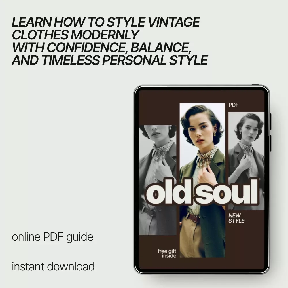 Old Soul New Style – How to Style Vintage Clothes Modernly | Timeless Fashion eBook Guide