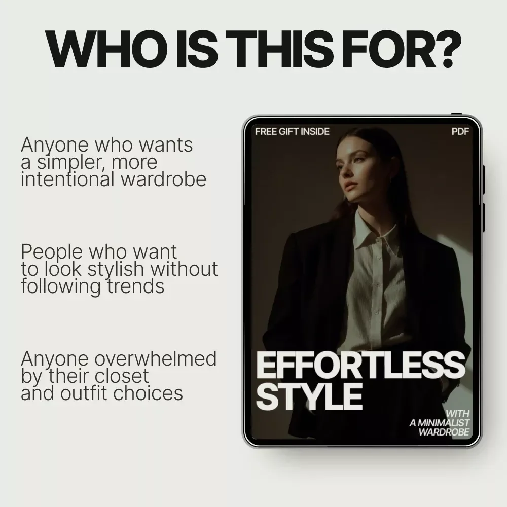 Effortless Style With a Minimalist Wardrobe – eBook Guide to How to Style Minimalist Wardrobe Items, Capsule Closet Styling, Everyday Outfits Made Simple