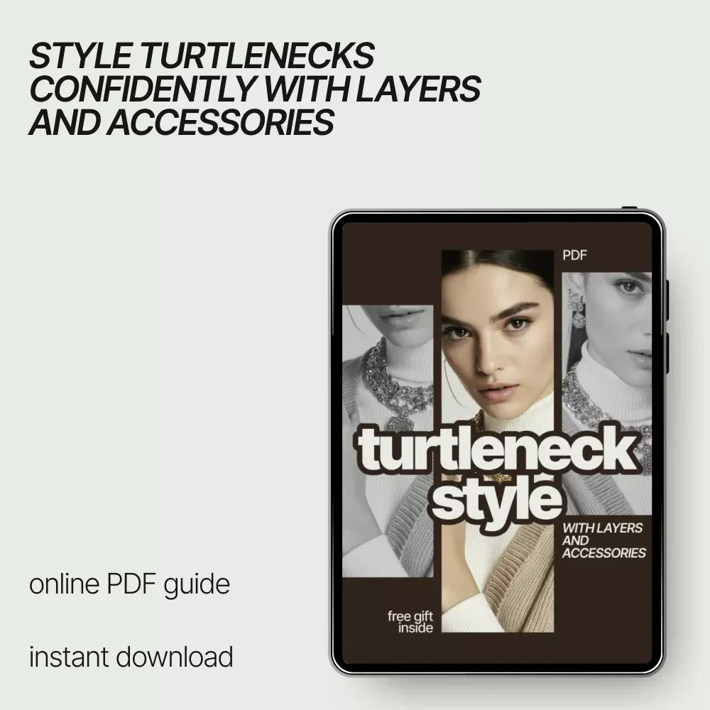 Turtleneck Style with Layers and Accessories | Ebook Guide on How to Style a Turtleneck with Layers and Accessories | Modern Layering & Accessory Styling