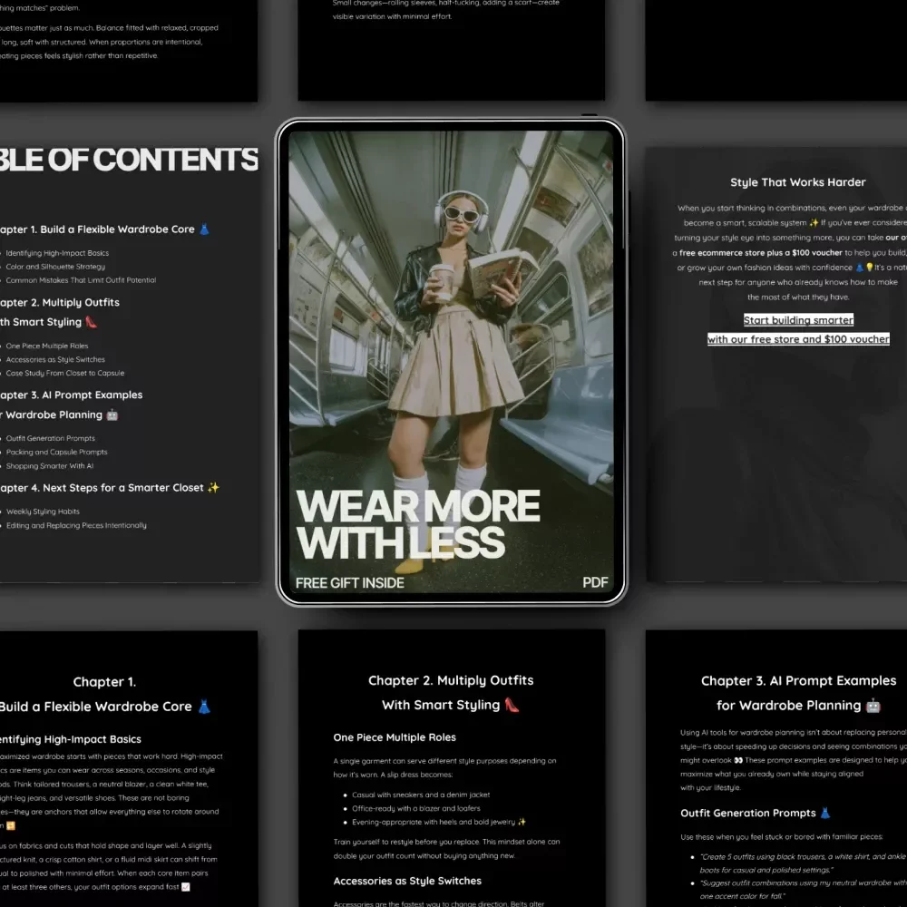 Wear More With Less – A Smart Style Guide for How to Maximize Wardrobe Pieces for Style, Capsule Closet Planning & Effortless Everyday Outfits