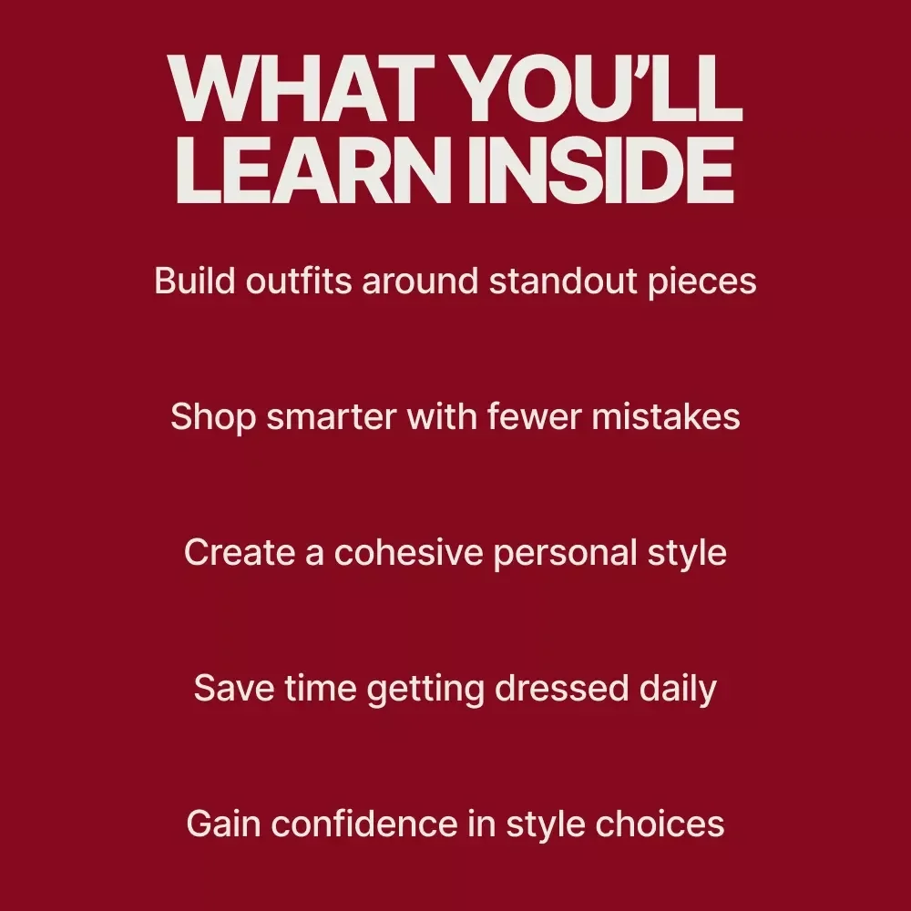 Standout Style That Feels Like You – A Modern Ebook Guide on how to choose statement pieces for wardrobe with Confidence