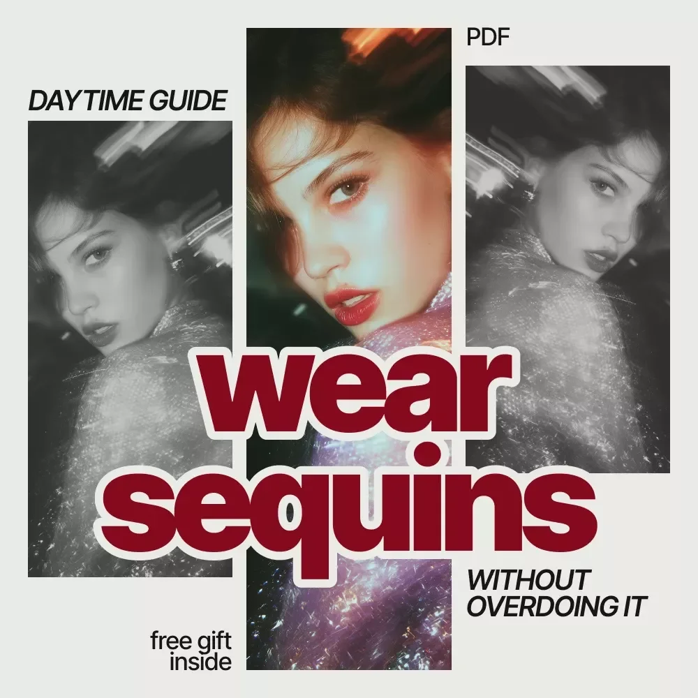 A Daytime Guide to Wearing Sequins Without Overdoing It | How to Wear Sequins During the Day Style Guide, Digital Fashion eBook for Everyday Outfits