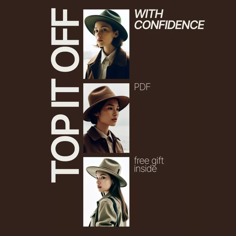Top It Off With Confidence – A Chic Hat Styling Checklist | how to style a hat to elevate outfits | Instant Digital Download