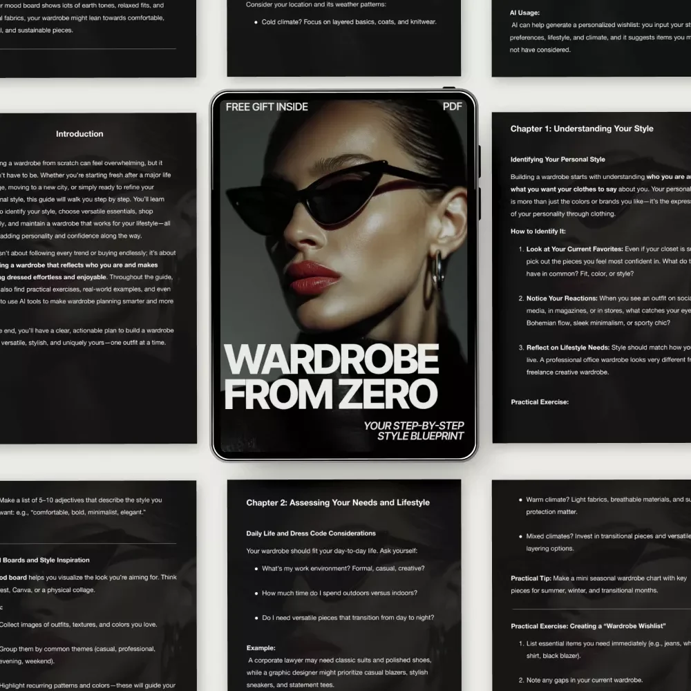 Wardrobe from Zero: Your Step-by-Step Style Blueprint – Ebook Guide on How to Build a Wardrobe from Scratch, Capsule Closet, Smart Shopping & Personal Style