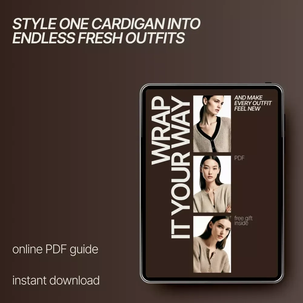 Wrap It Your Way and Make Every Outfit Feel New | Cardigan Styling Guide, Outfit Styling eBook, Everyday to Polished Looks Digital Download