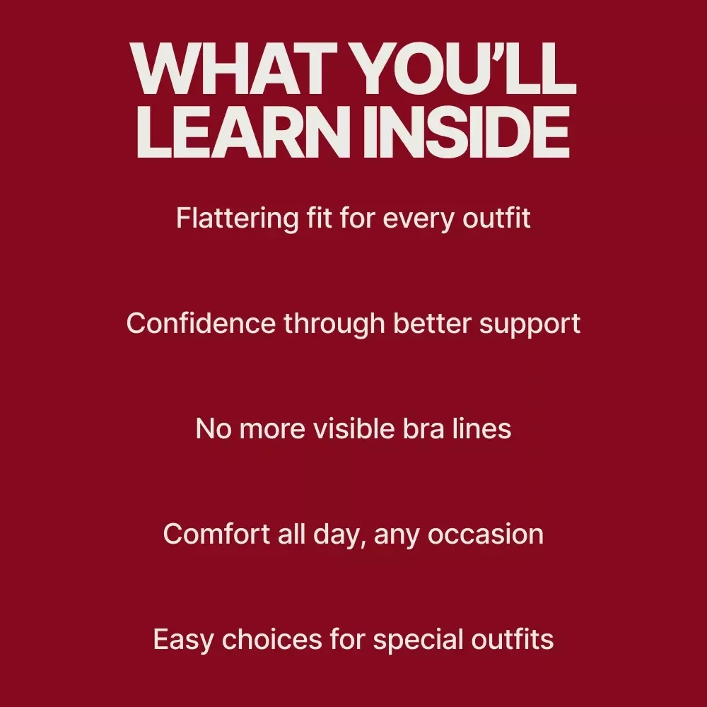 Choosing the Right Bra for Any Outfit – Complete Guide on How to Find the Right Bra for Your Outfit | Digital Download