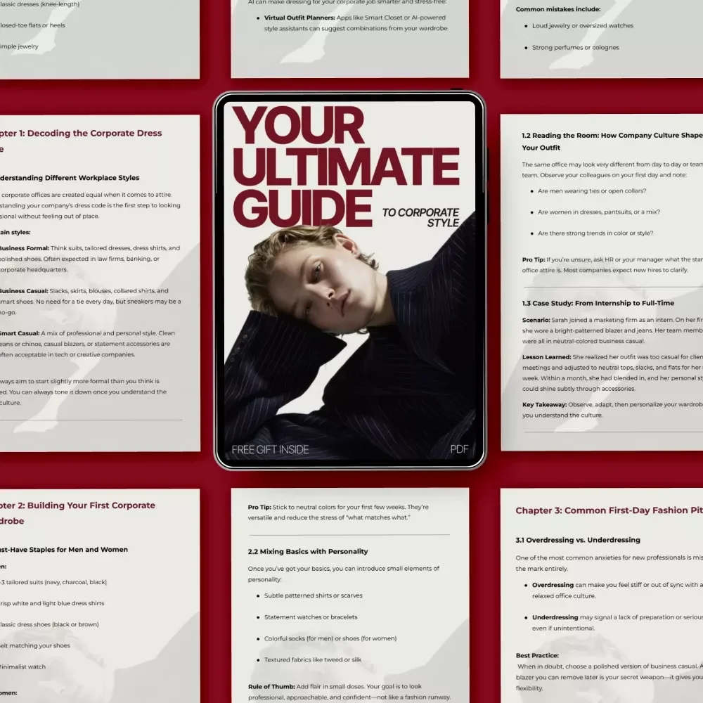 Your Ultimate Guide to Corporate Style | Professional Workwear Guide for Graduates & First-Time Employees – What to Wear to Your First Corporate Job