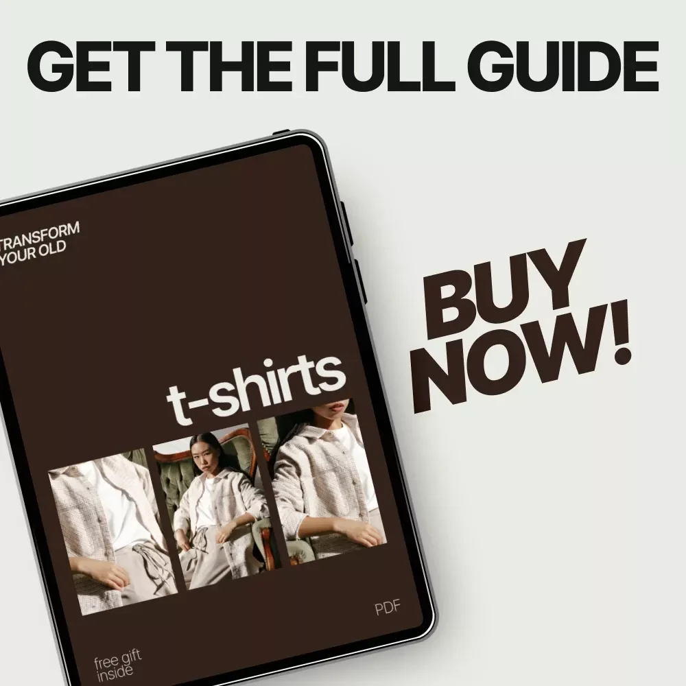 Transform Your Old T-Shirts | Upcycling Guide, Sustainable Fashion eBook, DIY T-Shirt Crafts, Repurposing Ideas, Eco-Friendly Digital Download