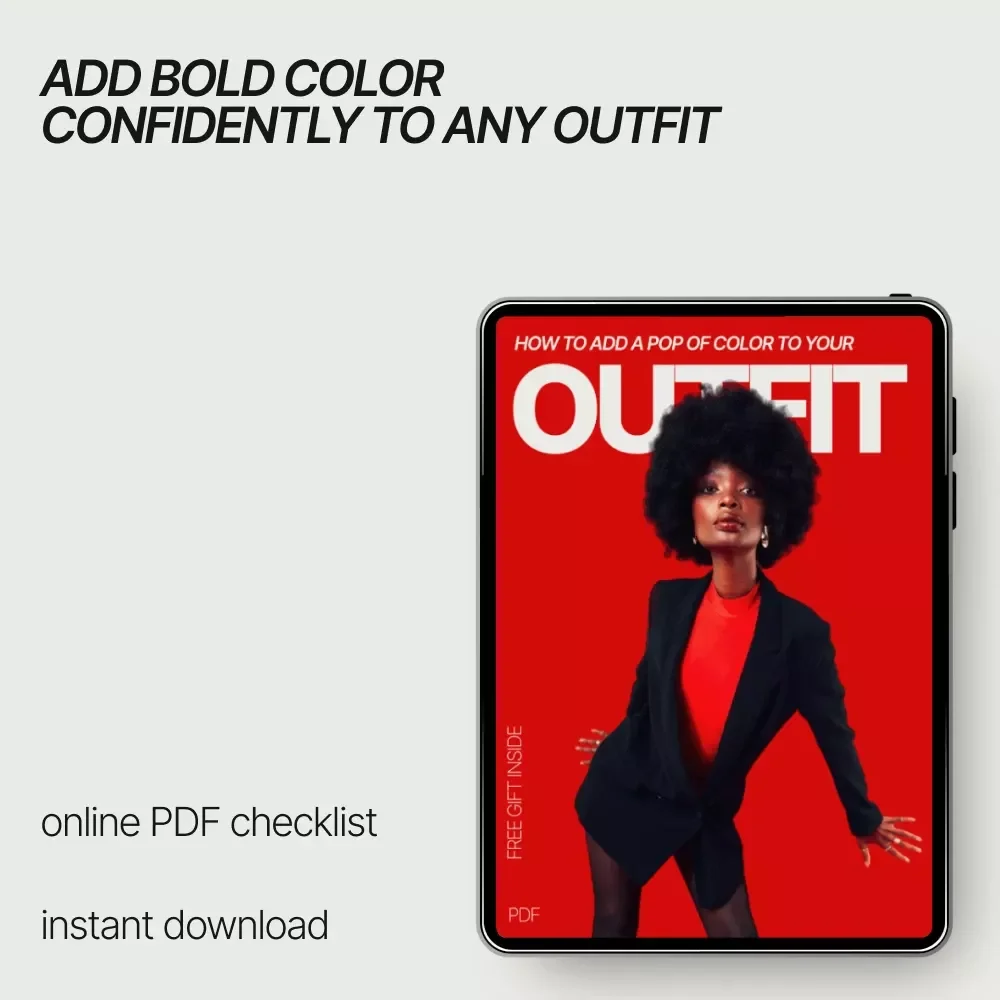 How to Add a Pop of Color to Your Outfit – Printable Checklist for Effortless Style | how to add a pop of color to an outfit