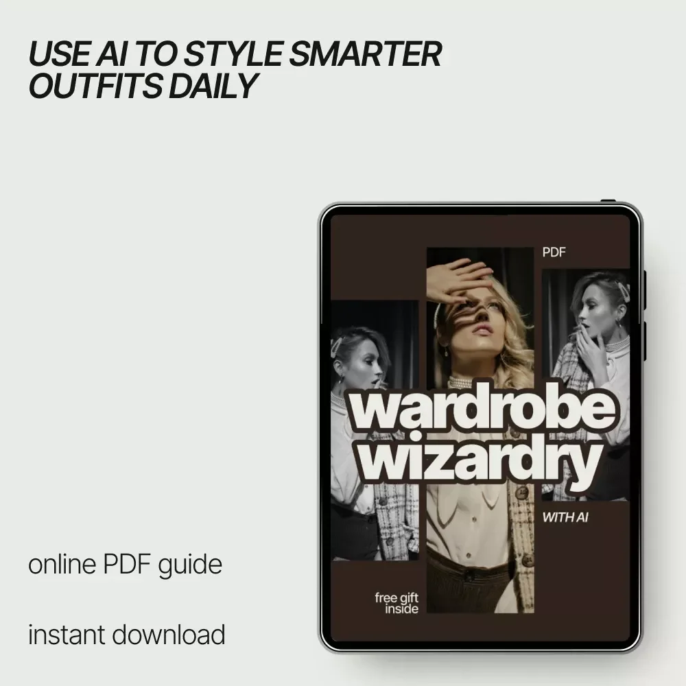 Wardrobe Wizardry with AI – Smart Fashion Ebook Using ai to match clothes from your wardrobe, Digital Styling Guide, Modern Outfit Planner Download