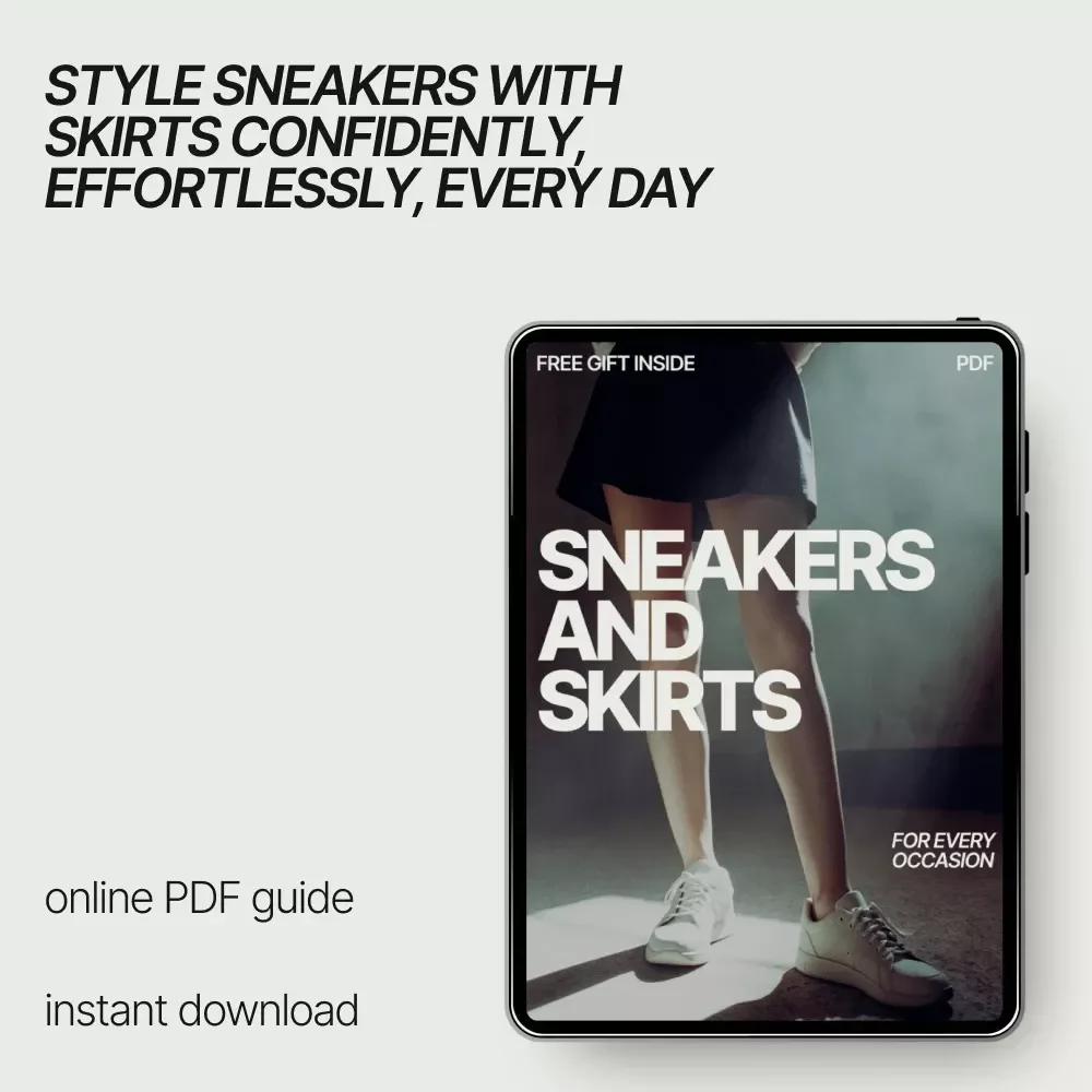 Sneakers and Skirts for Every Occasion | Style Guide eBook, Outfit Ideas with Sneakers, Skirts & Dresses, Casual Chic Capsule Wardrobe Download