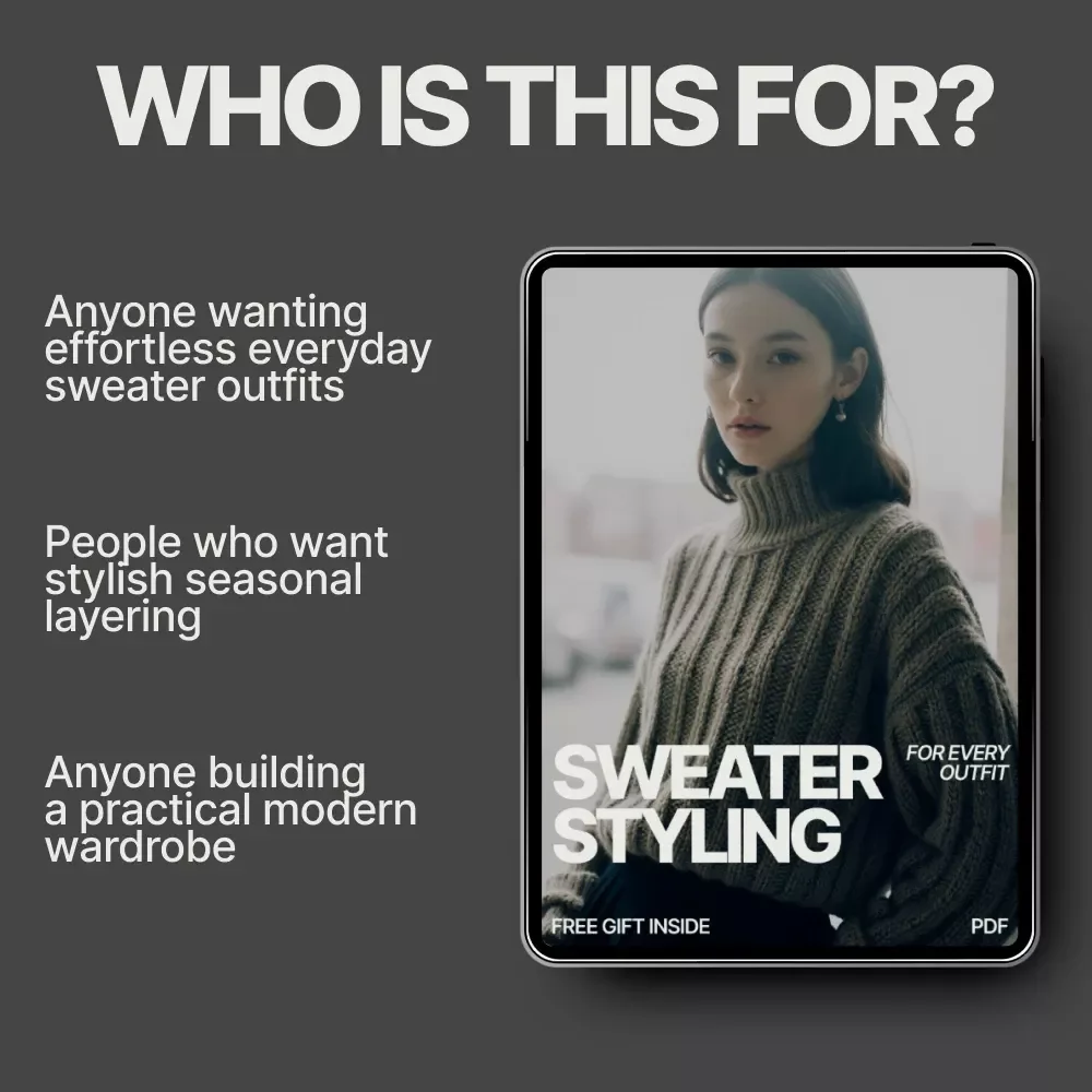 Sweater Styling for Every Outfit – Easy Guide on How to Style a Knit Sweater with Skirts and Pants | Everyday Chic Digital Guide