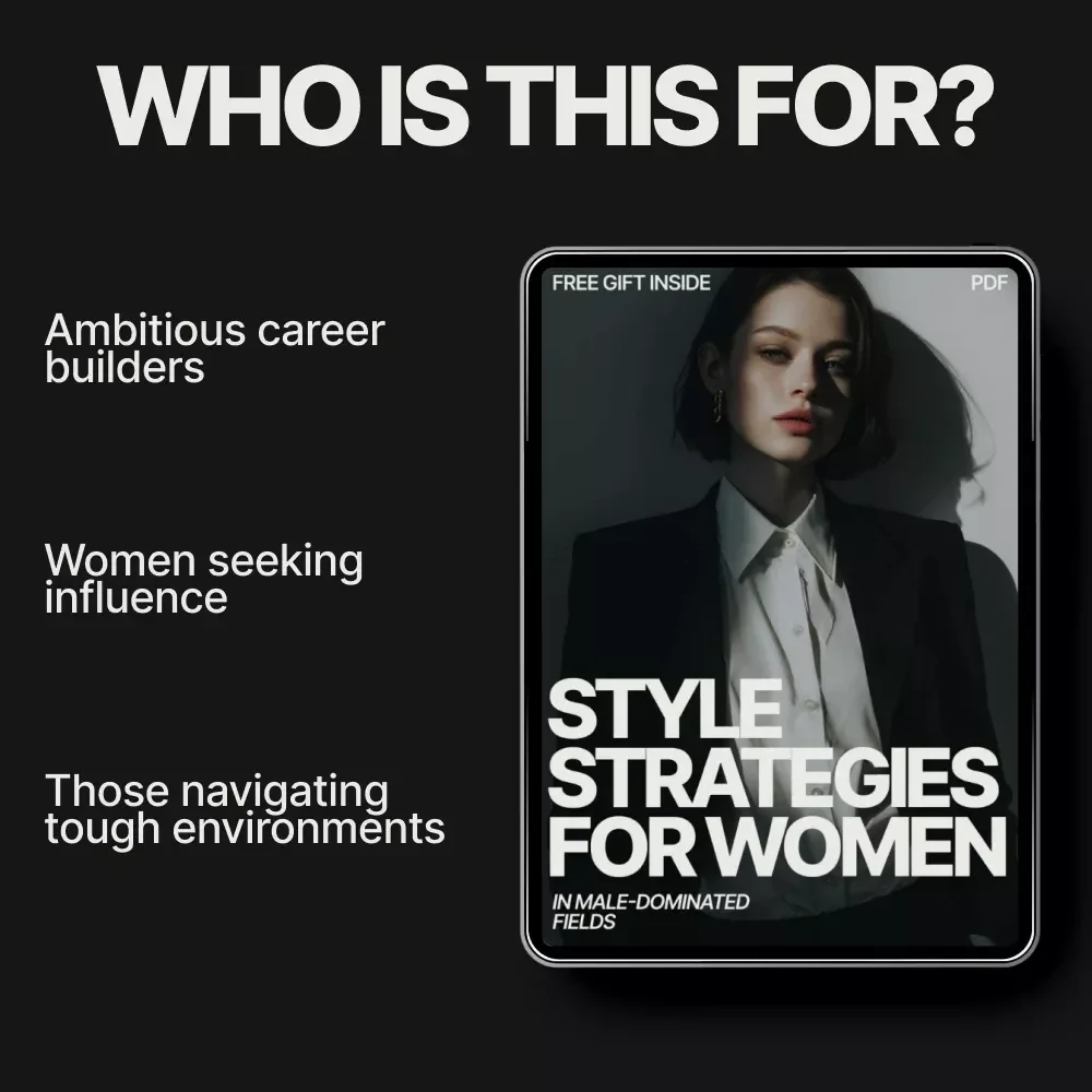 Style Strategies for Women in Male-Dominated Fields – Strategic Power Dressing Ebook | Style for Women in Male Dominated Fields | Professional Workwear Guide