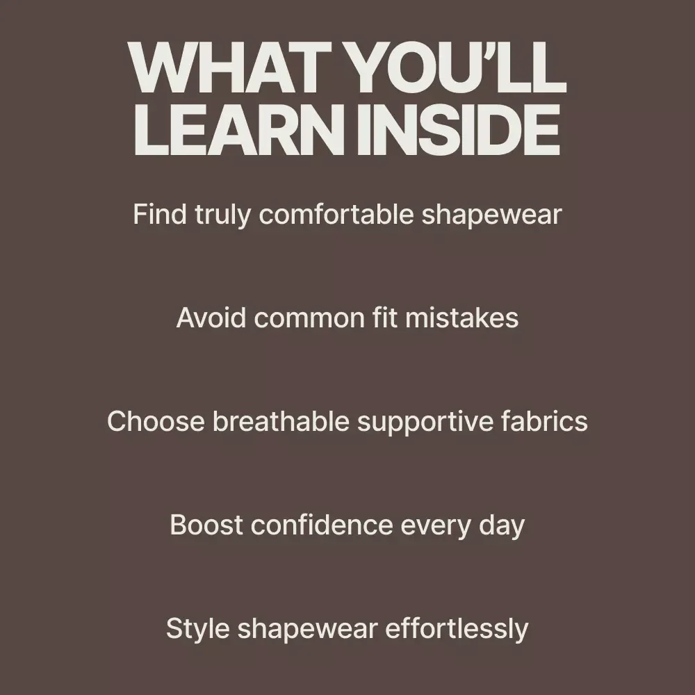Comfortable Shapewear That Fits Like a Dream | Ultimate Guide on how to find shapewear that's actually comfortable | Confidence-Boosting Fit & Fabric Tips