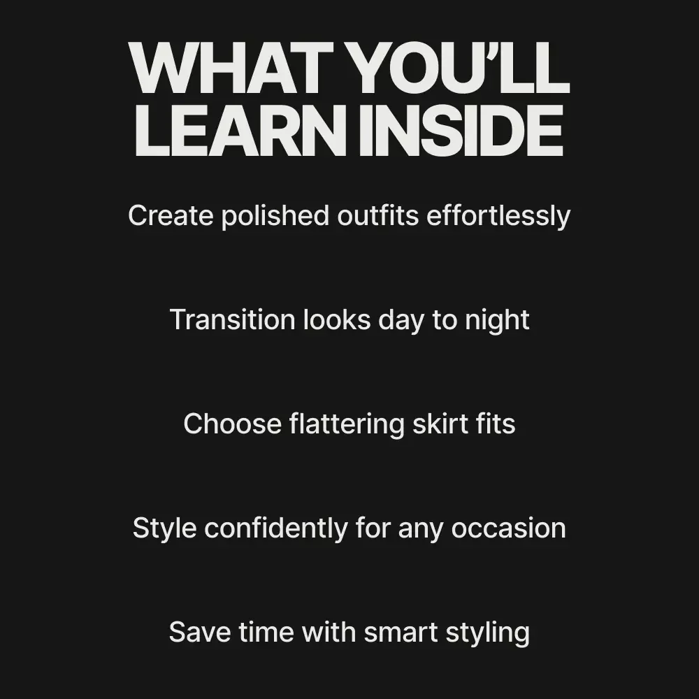 Styling a Pencil Skirt for Any Occasion | Ebook Guide | Workwear to Event Style Made Easy
