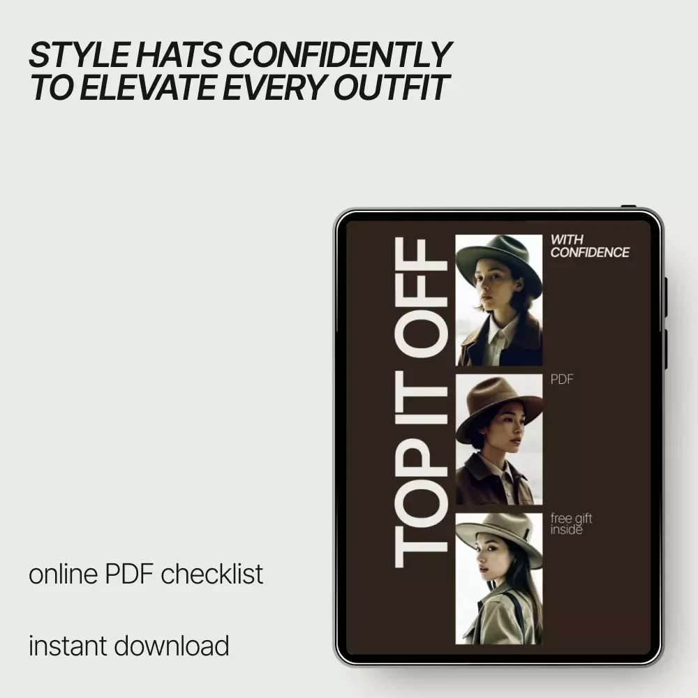Top It Off With Confidence – A Chic Hat Styling Checklist | how to style a hat to elevate outfits | Instant Digital Download