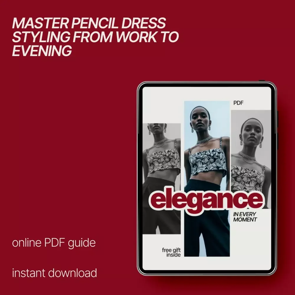 Elegance in Every Moment – Ebook Guide on how to style a pencil dress for work and social events | Timeless Office-to-Evening Style