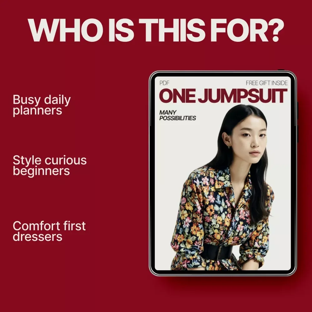 One Jumpsuit Many Possibilities – Styling Guide | How to Style a Jumpsuit for Work and Leisure | Versatile Outfit Planning Digital Download