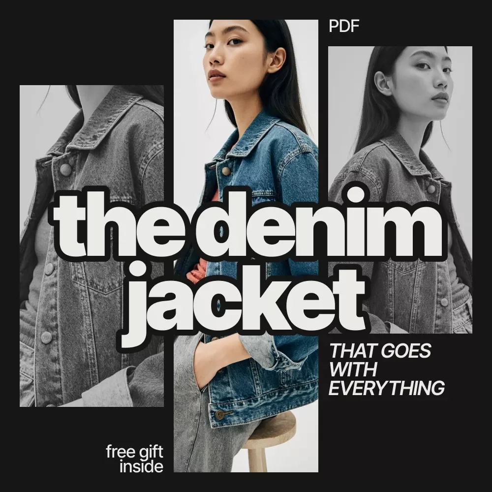The Denim Jacket That Goes With Everything | A Practical Guide on how to style a denim jacket with everything for Everyday, Elevated & Seasonal Looks
