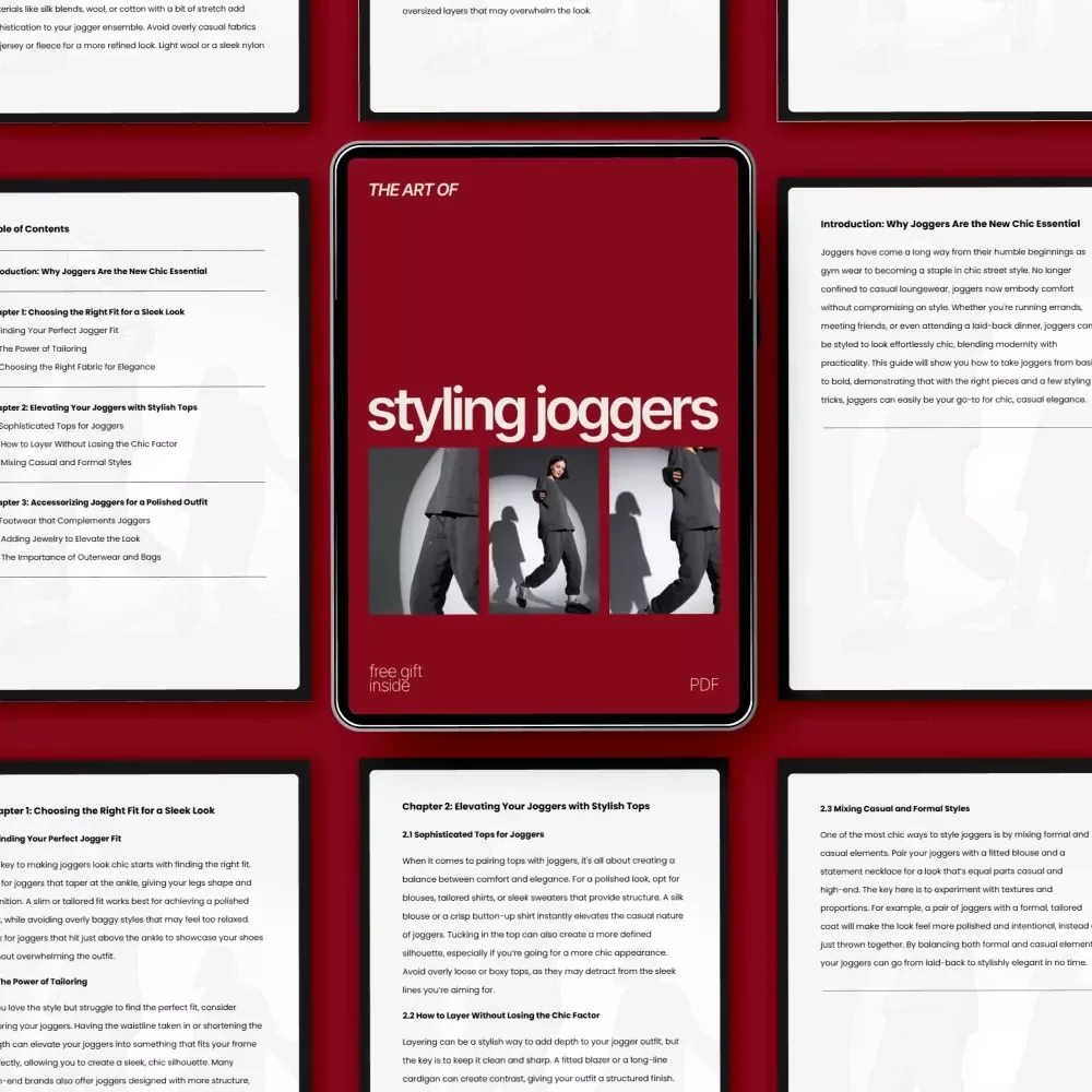 The Art of Styling Joggers | Modern Everyday Fashion Digital Download